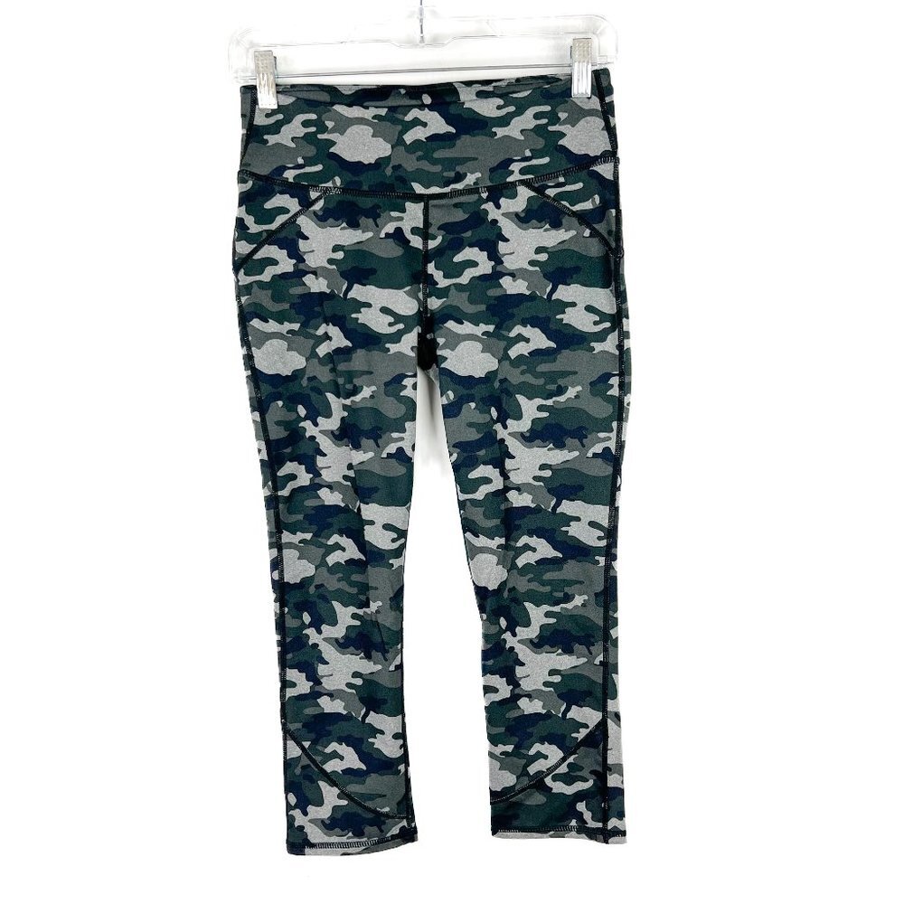 Fabletics Lima Capri Leggings In Moss Camo Size X… - image 2